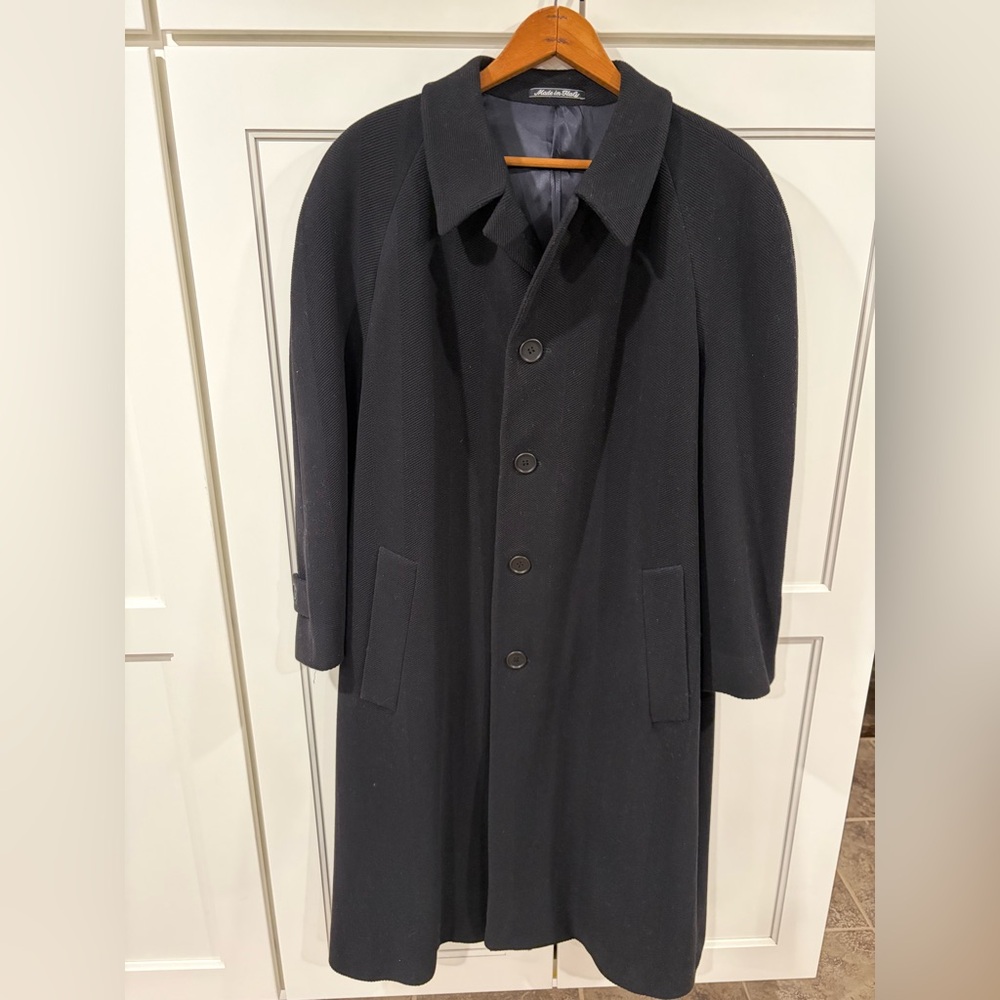 Vintage Giorgio Armani 100% Virgin Wool Overcoat